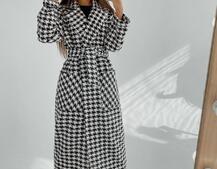 Кашемировое пальто в клетку на подкладке Кашемировое пальто в клетку на подкладке | PUSHKA SHOP