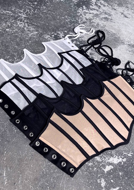 Корсет на кісточках зі шнурівкою | PUSHKA SHOP