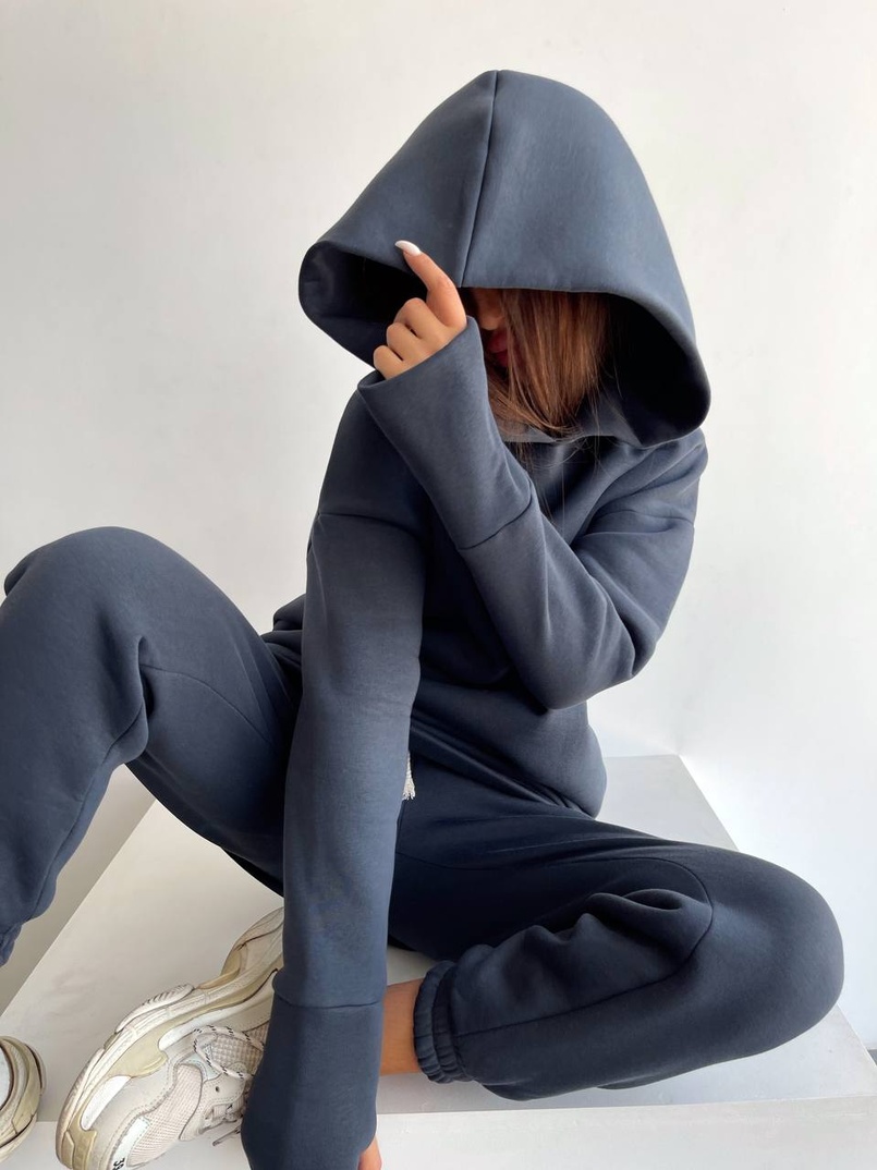 Тёплый комплект: худи + спортивные штаны  Тёплый комплект: худи + спортивные штаны  | PUSHKA SHOP