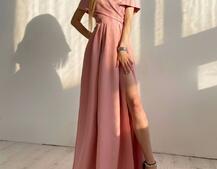 Платье-макси с разрезом | PUSHKA SHOP