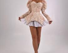 Мереживна сукня з чашечками  | PUSHKA SHOP