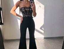 Комплект: піджак + комбінезон кльош  | PUSHKA SHOP