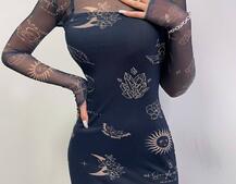 Міді сукня з принтом  Міді сукня з принтом  | PUSHKA SHOP