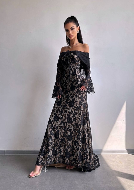 Мереживна сукня максі   | PUSHKA SHOP