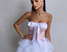 Комплект: корсет + пишна спідниця міні Комплект: корсет + пишна спідниця міні | PUSHKA SHOP