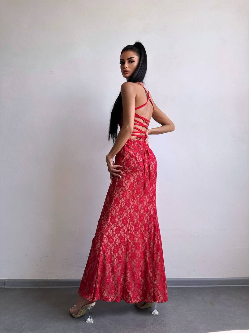 Мереживна сукня максі   | PUSHKA SHOP