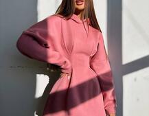 Тепле приталене худі з капюшоном на флісі + корсет на шнурівці Можна носити з корсетом та без | PUSHKA SHOP