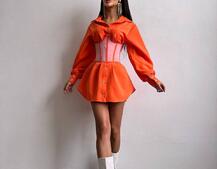 Приталена сорочка + корсет  | PUSHKA SHOP