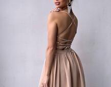 Сукня максі  зі шнурівкою на спинці | PUSHKA SHOP