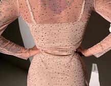 Сукня міні з сяючими стразами | PUSHKA SHOP