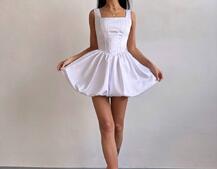 Атласна корсетна сукня міні  | PUSHKA SHOP