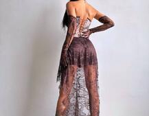 Корсетна сукня максі з рукавичками Корсетна сукня максі з рукавичками | PUSHKA SHOP