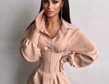 Приталена сорочка + корсет Приталена сорочка + корсет | PUSHKA SHOP