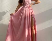 Платье-макси из сетки с блестками Платье-макси из сетки с блестками | PUSHKA SHOP