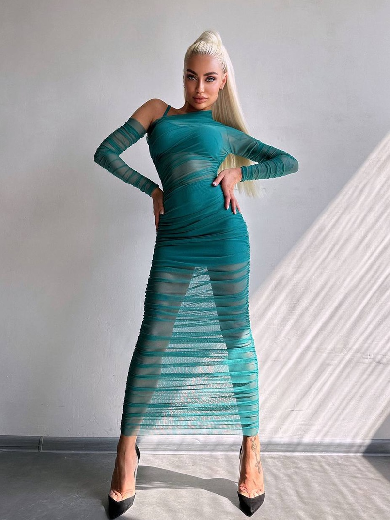 Сукня міді з драпіруванням Сукня міді з драпіруванням | PUSHKA SHOP