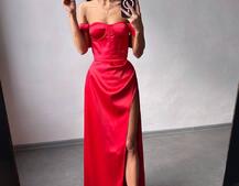 Атласний комплект: корсет бюстʼє + спідниця максі Атласний комплект: корсет бюстʼє + спідниця максі | PUSHKA SHOP