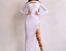 Трикотажна сукня з зав’язкою на ніжку Трикотажна сукня з зав’язкою на ніжку | PUSHKA SHOP