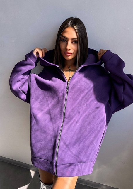 Трендове худі over size із сяючими стразами  | PUSHKA SHOP