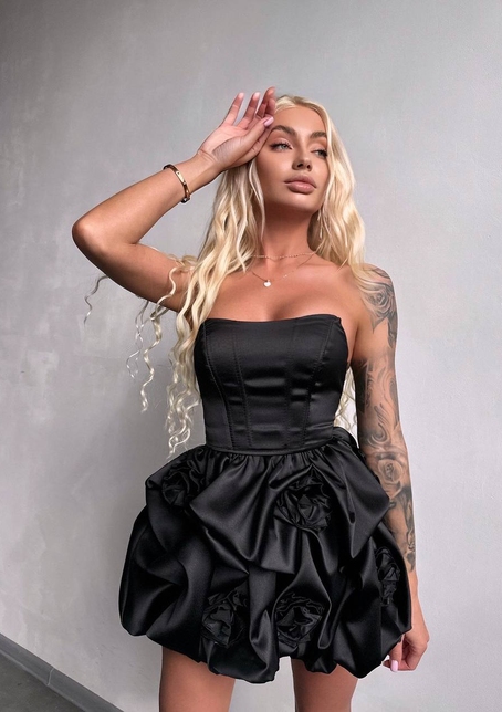 Комплект: корсет з  + спідниця декорована трояндами  | PUSHKA SHOP