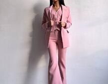 Костюм: піджак на підкладці, штани кльош+ жилет  | PUSHKA SHOP