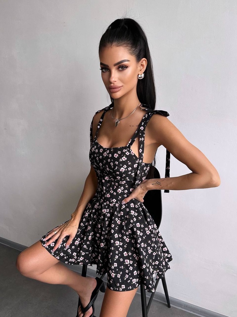 Корсетна сукня з подвійною спідницею  | PUSHKA SHOP