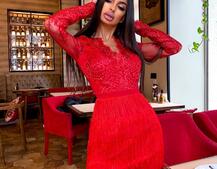 Очаровательное платье из бахромы и кружева Очаровательное платье из бахромы и кружева | PUSHKA SHOP