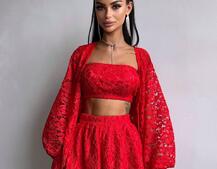 Мереживний комплект трійка  | PUSHKA SHOP