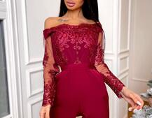 Эффектный комбинезон с кружевным верхом | PUSHKA SHOP