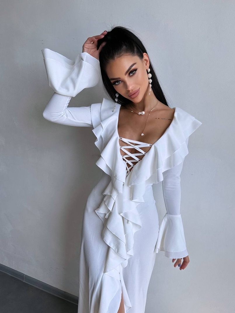 Сукня з воланами  | PUSHKA SHOP