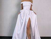 Сукня максі з відкритими плечима Сукня максі з відкритими плечима | PUSHKA SHOP