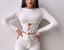 Трикотажний комплект: корсетний топ + легінси | PUSHKA SHOP