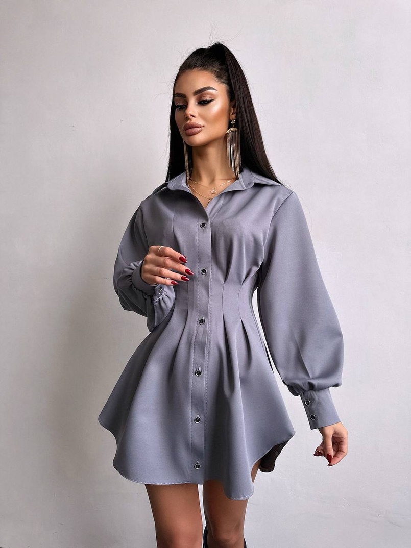 Приталена сорочка + корсет  | PUSHKA SHOP