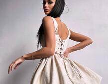 Корсетна сукня с пишною спідницею-балоном | PUSHKA SHOP