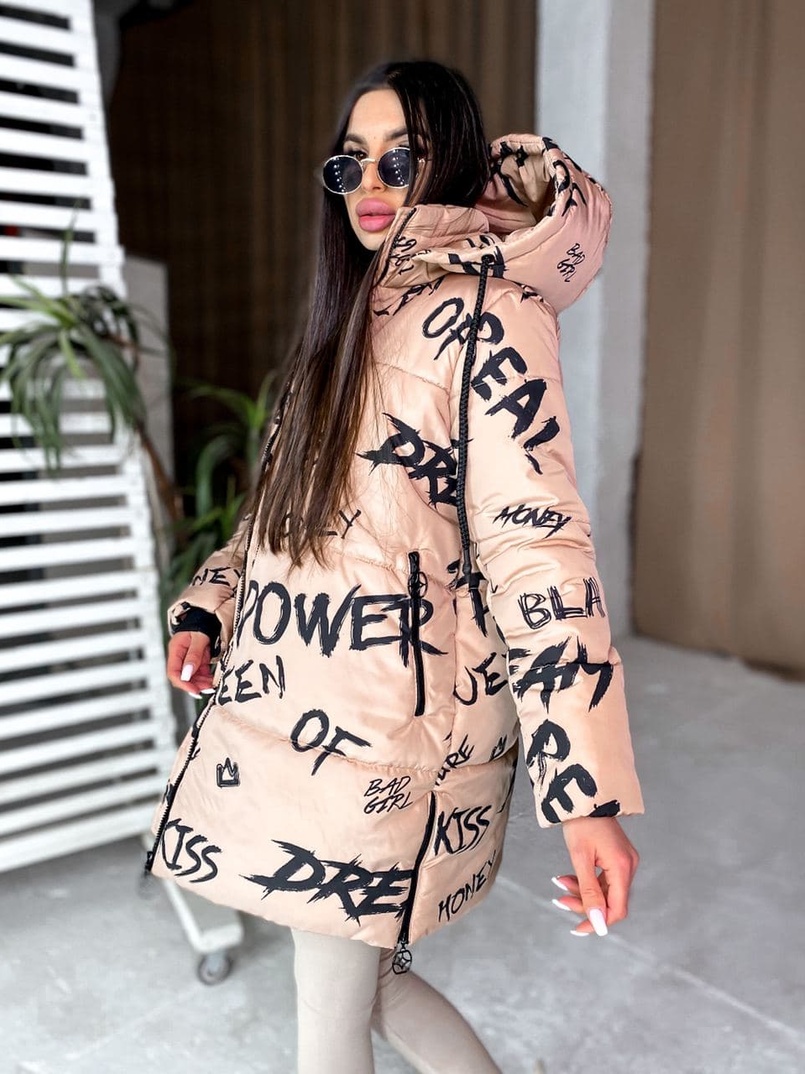 Тёплая куртка с креативным принтом❄️ Тёплая куртка с креативным принтом❄️ | PUSHKA SHOP