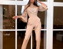 Эффектный комбинезон с кружевным верхом Эффектный комбинезон с кружевным верхом | PUSHKA SHOP