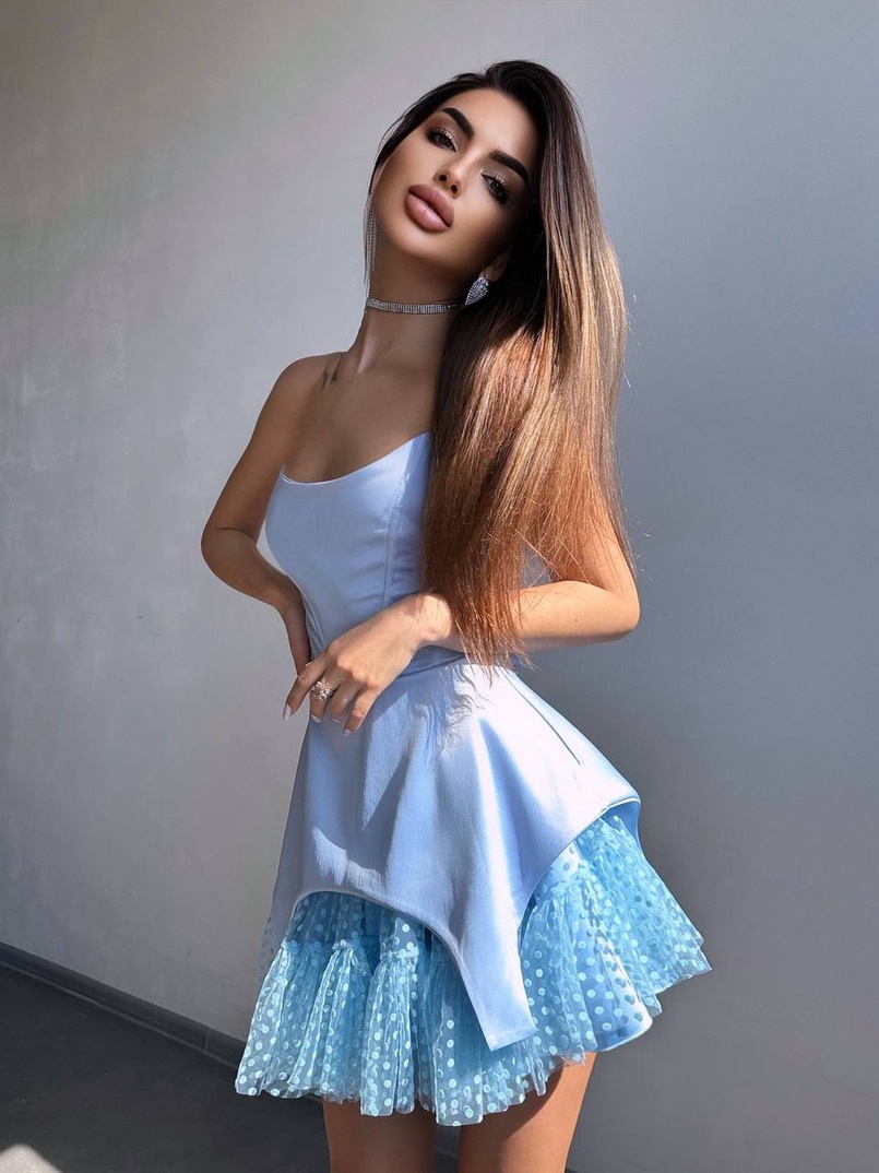 Атласна корсетна сукня  Атласна корсетна сукня  | PUSHKA SHOP