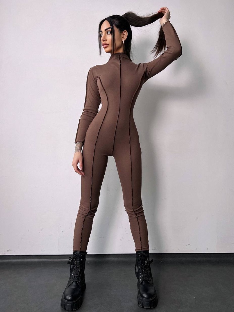 Трикотажний комбінезон у стилі «Печворк» | PUSHKA SHOP