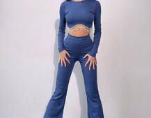 Комплект : штани кльош і топ , декорований бахромою зі страз Ручна робота Комплект : штани кльош і топ , декорований бахромою зі страз Ручна робота | PUSHKA SHOP