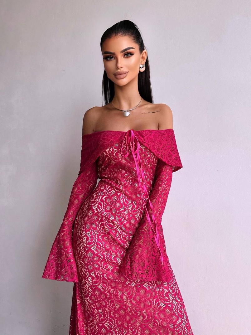 Мереживна сукня максі   Мереживна сукня максі   | PUSHKA SHOP