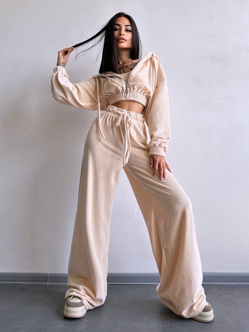 Велюровий комплект трійка  | PUSHKA SHOP