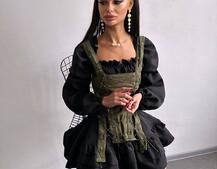 Комплект: сукня + корсет  | PUSHKA SHOP