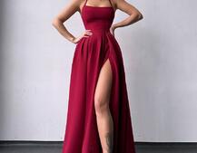 Сукня максі  зі шнурівкою на спинці | PUSHKA SHOP