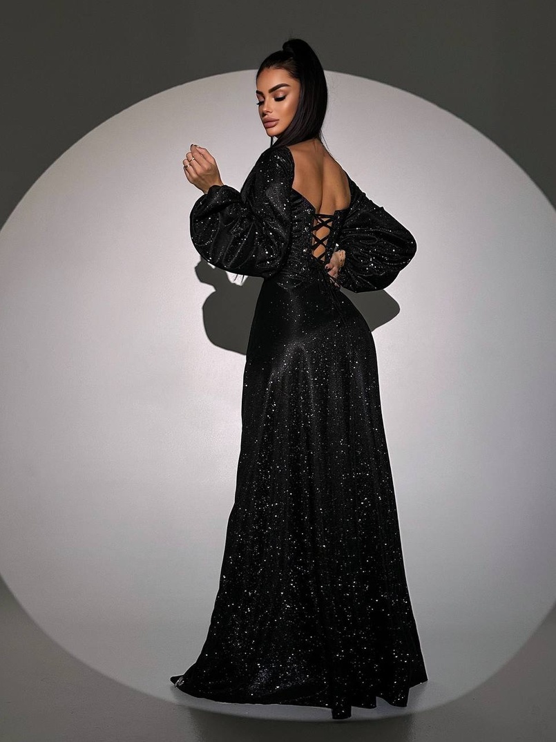 Сяючий комплект: корсет + спідниця  максі з драпіруванням | PUSHKA SHOP