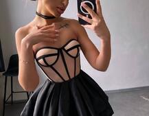 Комплект : корсет з чашечками+ спідниця балон Комплект : корсет з чашечками+ спідниця балон | PUSHKA SHOP