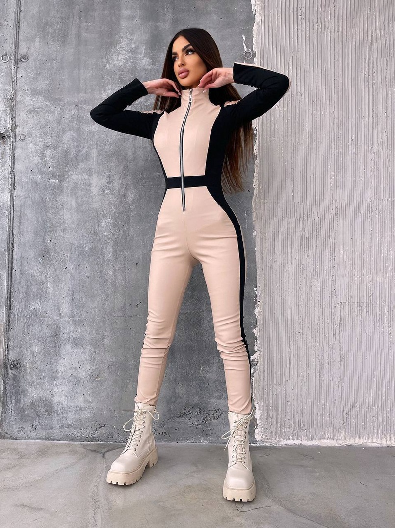 Комбінезон з еко-шкіри  | PUSHKA SHOP