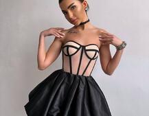 Комплект : корсет з чашечками+ спідниця балон Комплект : корсет з чашечками+ спідниця балон | PUSHKA SHOP