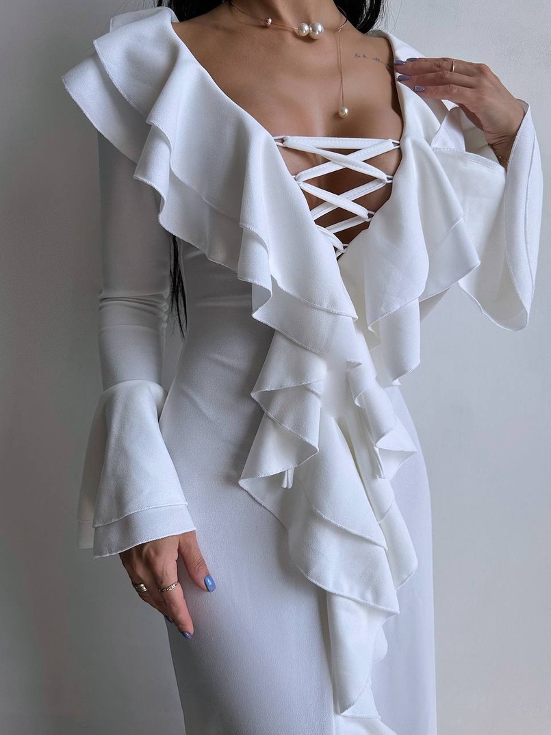 Сукня з воланами  | PUSHKA SHOP