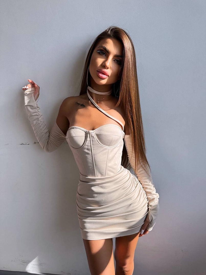 Корсетна сукня міні з філіжанками  Корсетна сукня міні з філіжанками  | PUSHKA SHOP