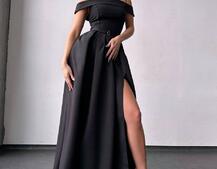 Сукня максі з відкритими плечима Сукня максі з відкритими плечима | PUSHKA SHOP