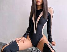 Боді із вставками сітки Боді із вставками сітки | PUSHKA SHOP